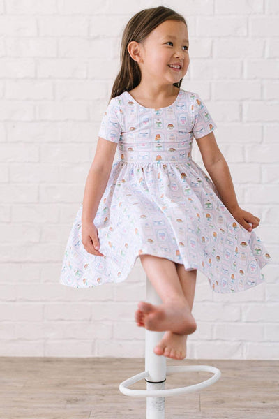 Baby Girls Dress | Classic Twirl- Let Them Eat Cake  | Ollie Jay - The Ridge Kids