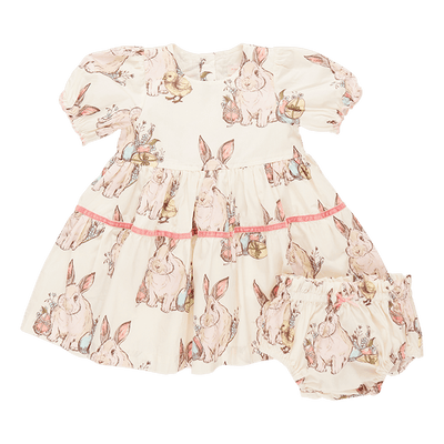 Baby Girls Dress | Maribelle- Bunny Friends | Pink Chicken - The Ridge Kids