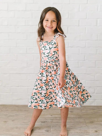 Baby Girls Dress | Rosita - Peachy Paradise | Ollie Jay - The Ridge Kids