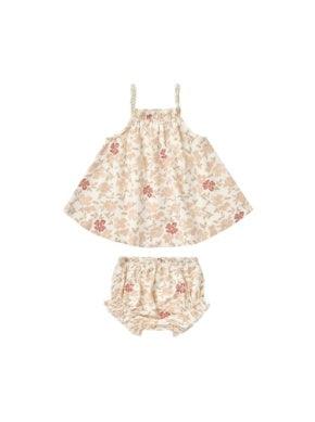 Baby Girls Dress | Swing Top and Bloomer Set- Pink Floral | Rylee and Cru - The Ridge Kids