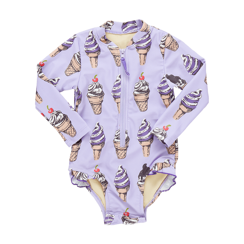 Baby Girls Swimwear | Arden Suit- Lavender Soft Serve | Pink Chicken - The Ridge Kids