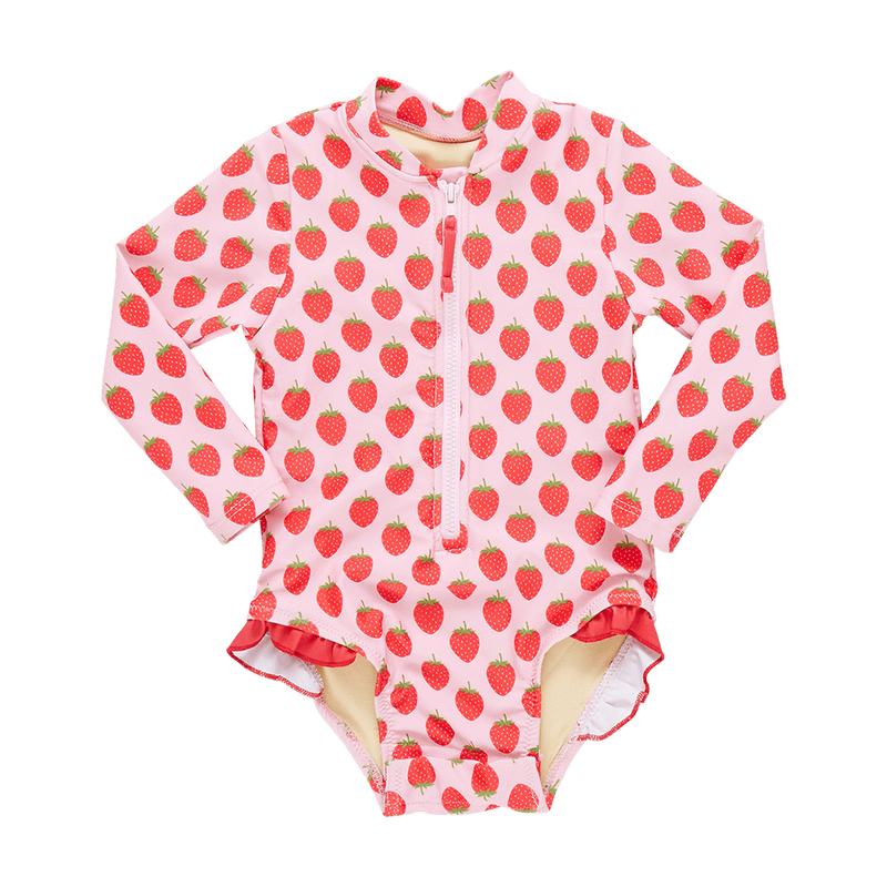 Baby Girls Swimwear| Arden Suit- Strawberries | Pink Chicken - The Ridge Kids