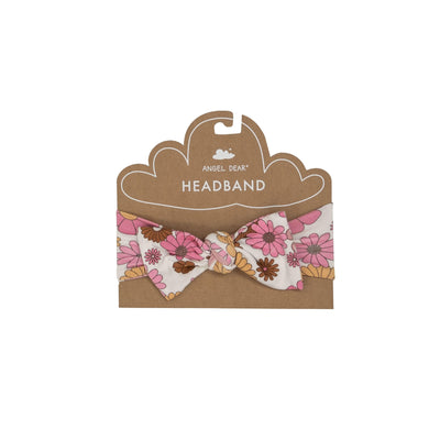 Baby Headband | Retro Floral Headband | Angel Dear - The Ridge Kids