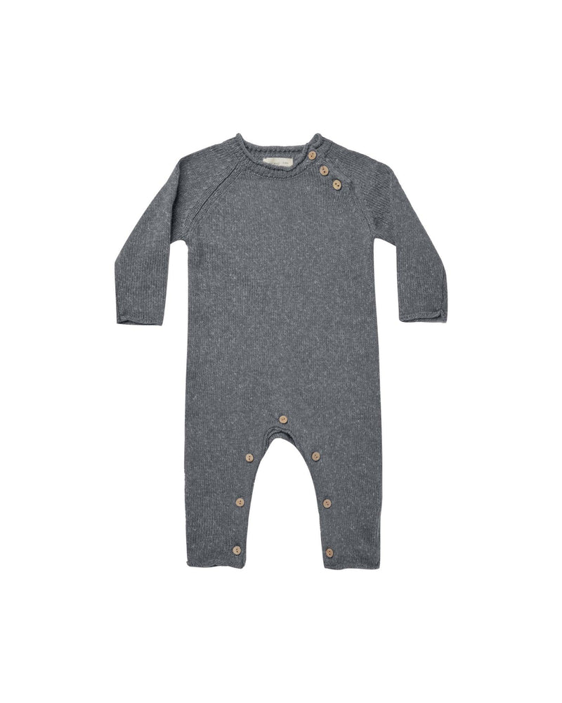 Baby Jumpsuit | Cozy Heathered Sweater Knit Jumpsuit | Quincy Mae - The Ridge Kids