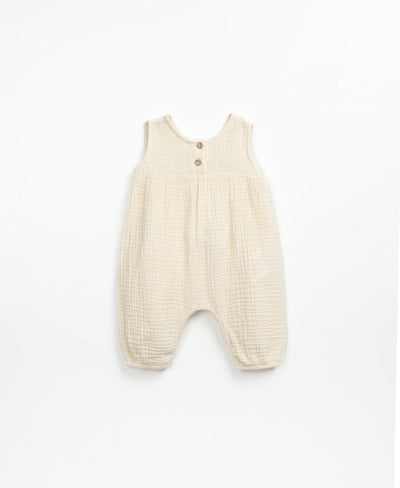 Baby Jumpsuit | Woven- Beige | Play Up - The Ridge Kids