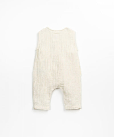 Baby Jumpsuit | Woven - Ivory | Play Up - The Ridge Kids