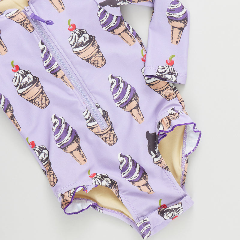 Baby Girls Swimwear | Arden Suit- Lavender Soft Serve | Pink Chicken