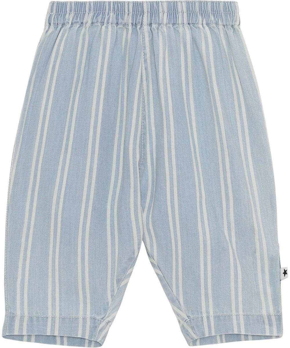 Baby Pants | Soy Soft - Striped Chambray | Molo - The Ridge Kids