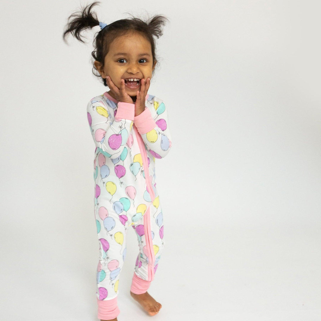 Baby Romper | 2 way zipper- Balloons | Angel Dear - The Ridge Kids