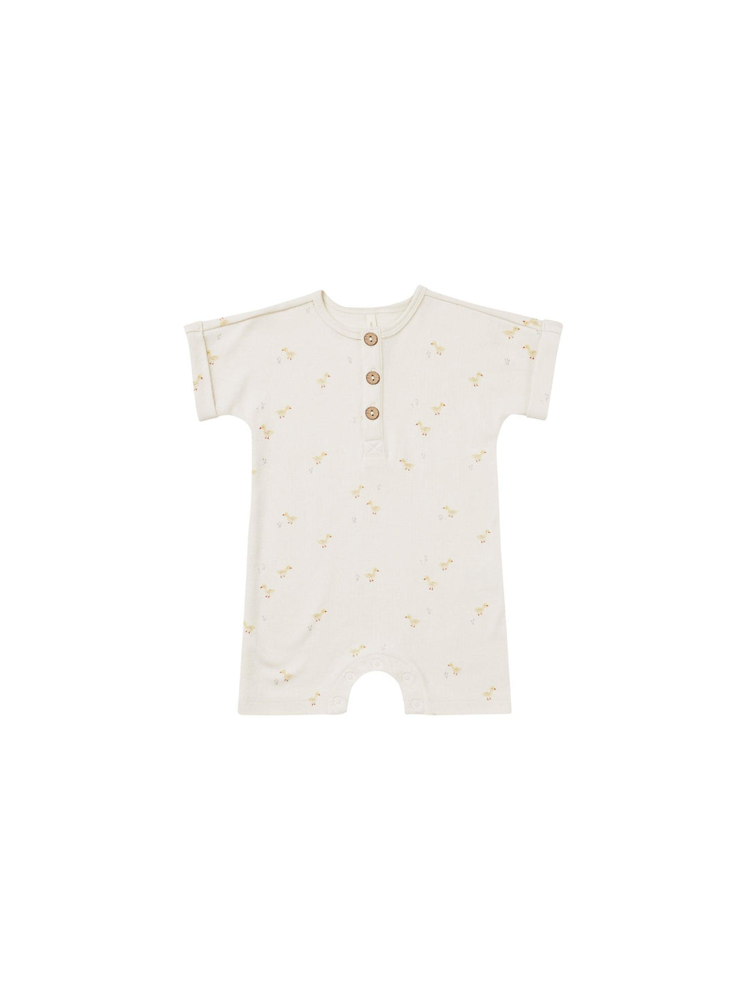 Baby Romper | Ducks Short Sleeve One Piece | Quincy Mae - The Ridge Kids
