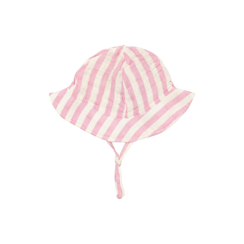 Baby Sunhat | Pink Stripe | Angel Dear - The Ridge Kids