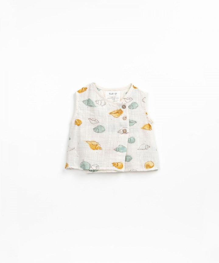 Baby Top | Woven Shirt- Whelk Print | Play Up - The Ridge Kids