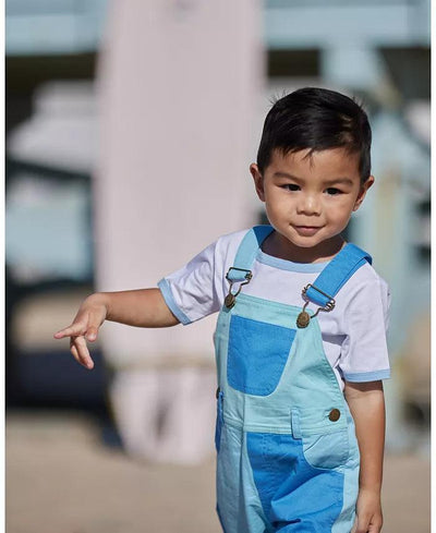 Baby Tops | Jack Tee- Pale Blue | Dotty Dungarees - The Ridge Kids