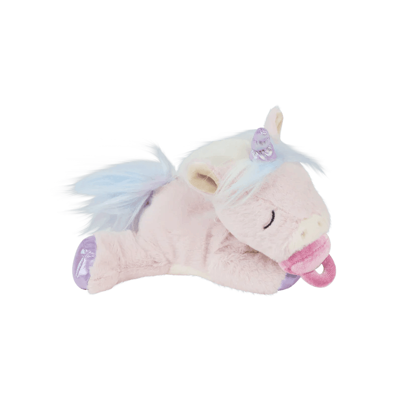 light pink unicorn with lavender hoof and horn. 