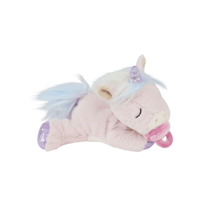 light pink unicorn with lavender hoof and horn. 