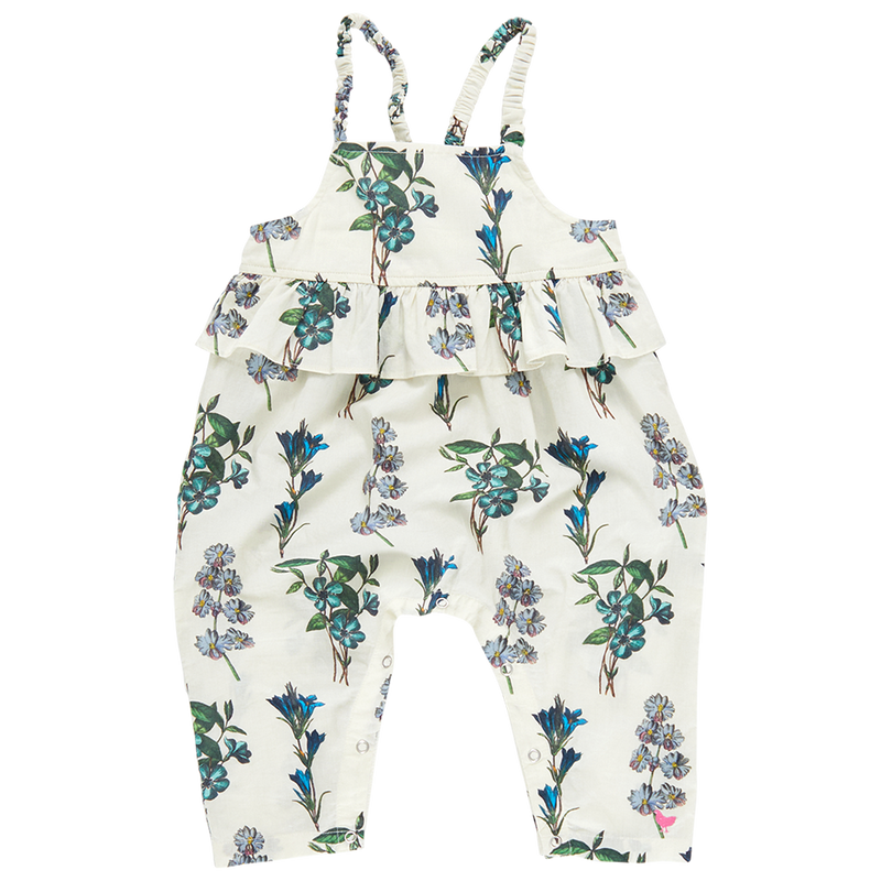 Baby Jumpsuit | Brianne Jumper- Blue Botanical | PInk Chicken
