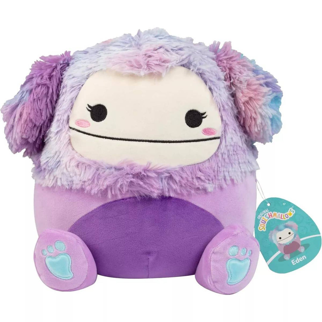 Purple plush toy with purple ombre hair and fluffy ears 