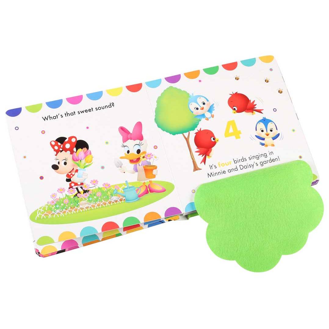 inside of the book showing a felt flap