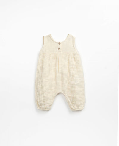 Baby Jumpsuit | Woven- Beige | Play Up