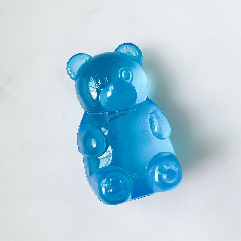blue gummy bear squish toy