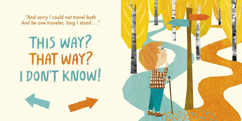 Board Book | Robert Frost, Two Roads | Little Poet Baby Lit - The Ridge Kids