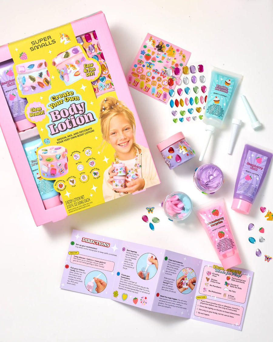 body lotion kit with sparkle and shimmer gel and body lotion