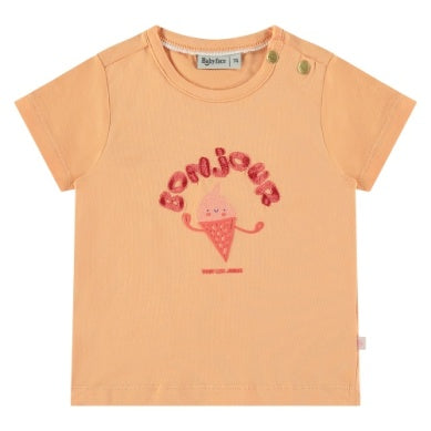 Baby Girl Tops | T-Shirt- Bonjour | BABYFACE