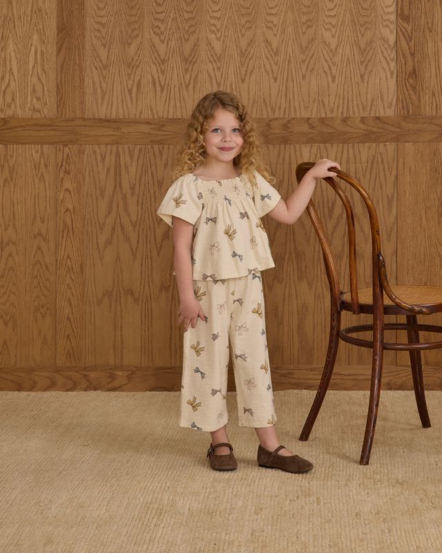 Girls Tops | Kate Top - Bows | Rylee and Cru