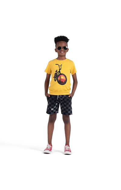 Boys Pants | Black Check Shorts | Appaman - The Ridge Kids