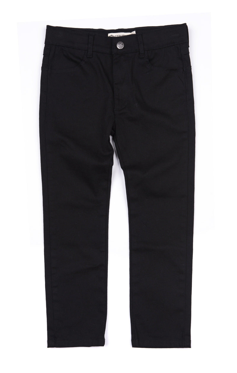 Boys Pants | Black Skinny Twill Pant | Appaman - The Ridge Kids