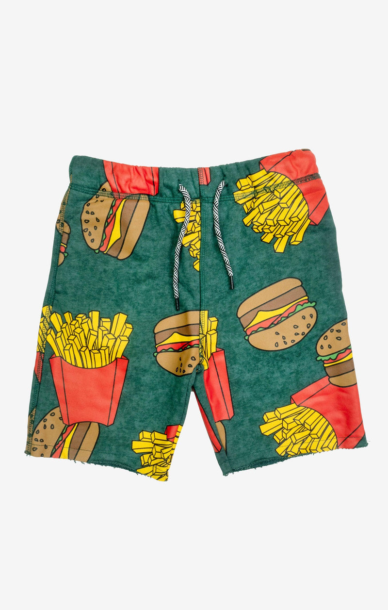 Boys Pants | Burger and Fries Camp Shorts | Appaman - The Ridge Kids