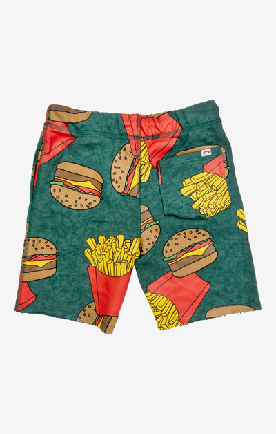 Boys Pants | Burger and Fries Camp Shorts | Appaman - The Ridge Kids