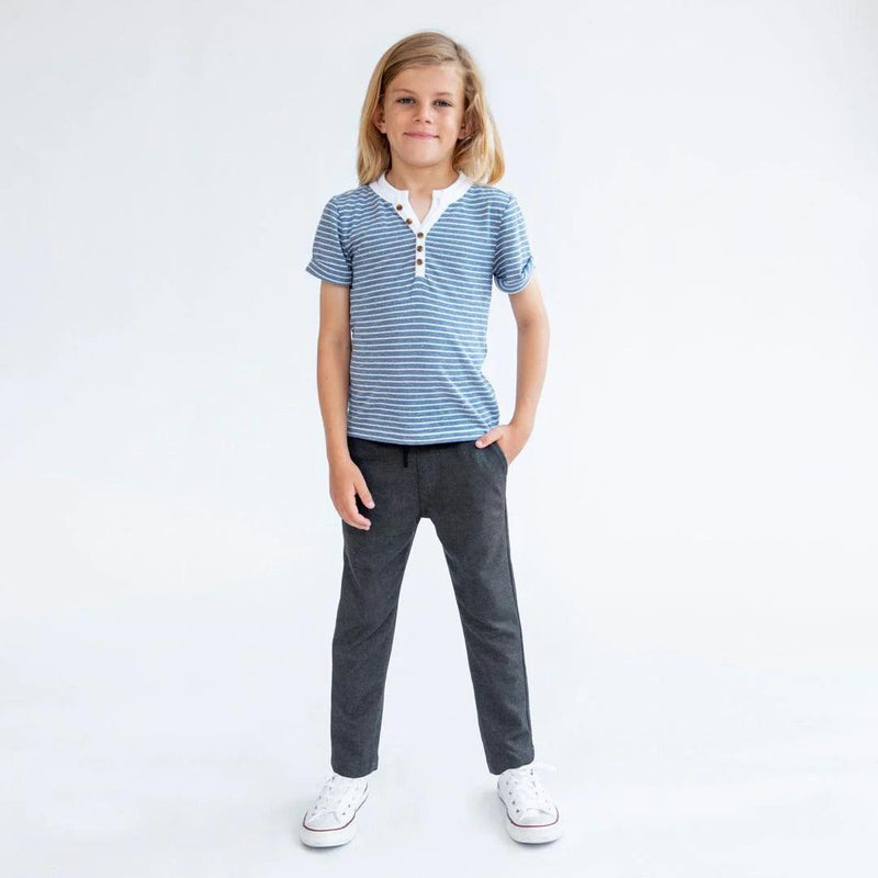 Boys Pants | Navy Blue Everyday Stretch Pant | Appaman - The Ridge Kids