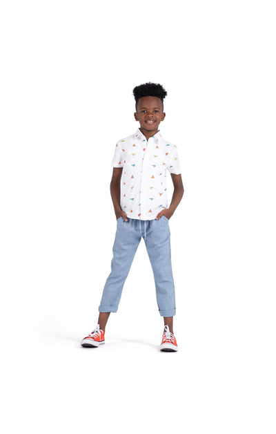 Boys Pants | Resort Pant in Blue Chambray | Appaman - The Ridge Kids