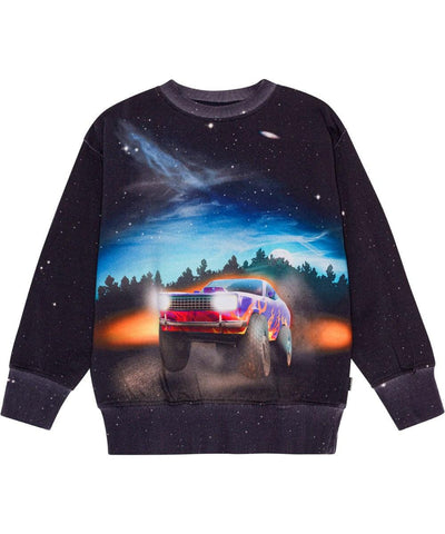 Boys Sweatshirt | Mattis-Flame Car | Molo - The Ridge Kids