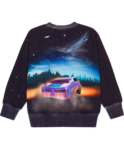 Boys Sweatshirt | Mattis-Flame Car | Molo - The Ridge Kids