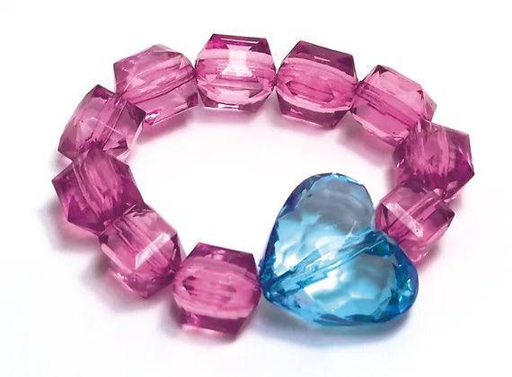 Bracelet | Rock Candy : Heart- assorted | Bottleblond Jewels - The Ridge Kids