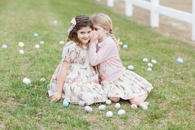 Baby Girls Dress | Maribelle- Bunny Friends | Pink Chicken