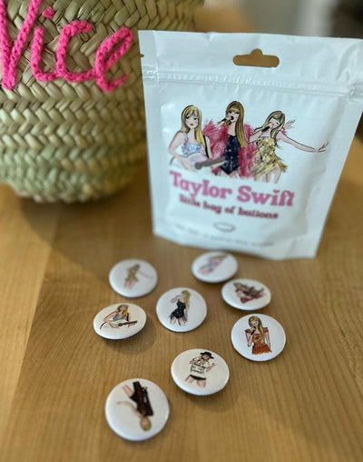 Buttons | Taylor Swift Little Bag of Buttons and Pins | Jennifer Vallez - The Ridge Kids