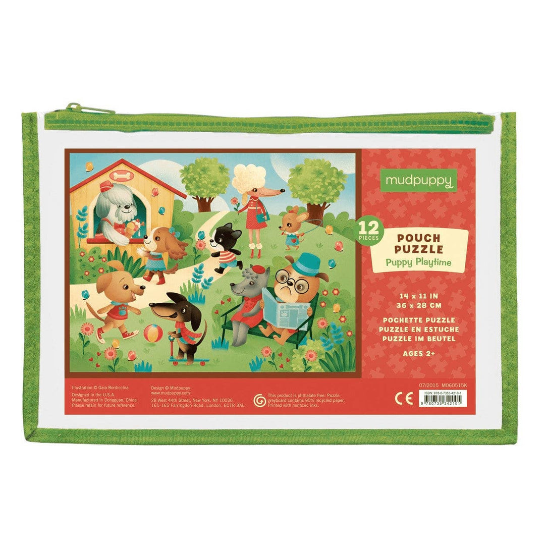 Toys | Puppy Playtime Pouch Puzzle | Mudpuppy