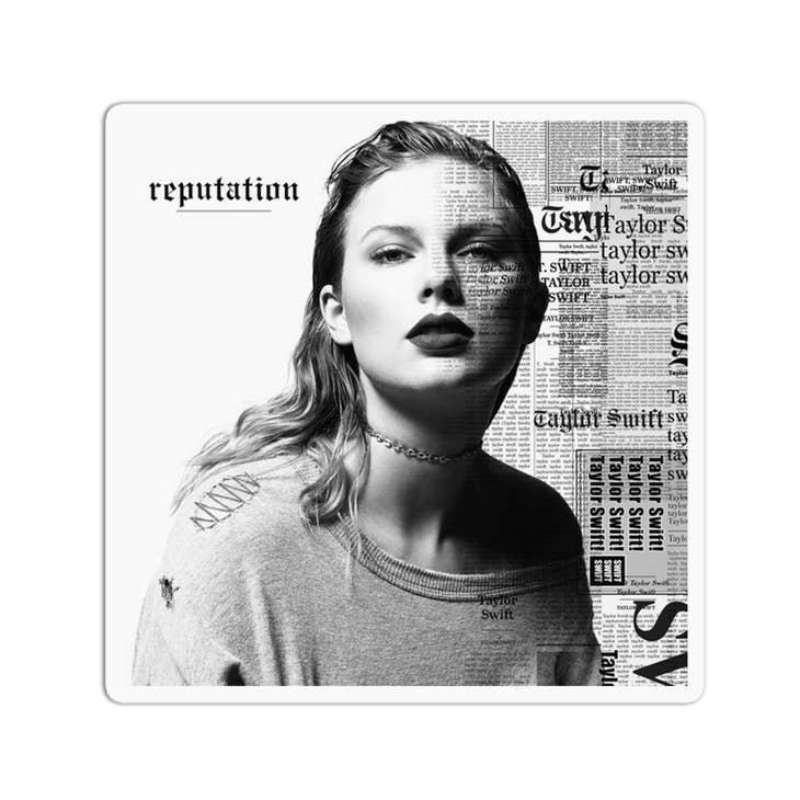 Vinyl Sticker | Taylor Swift Album Cover: Reputation | Girls Printing House