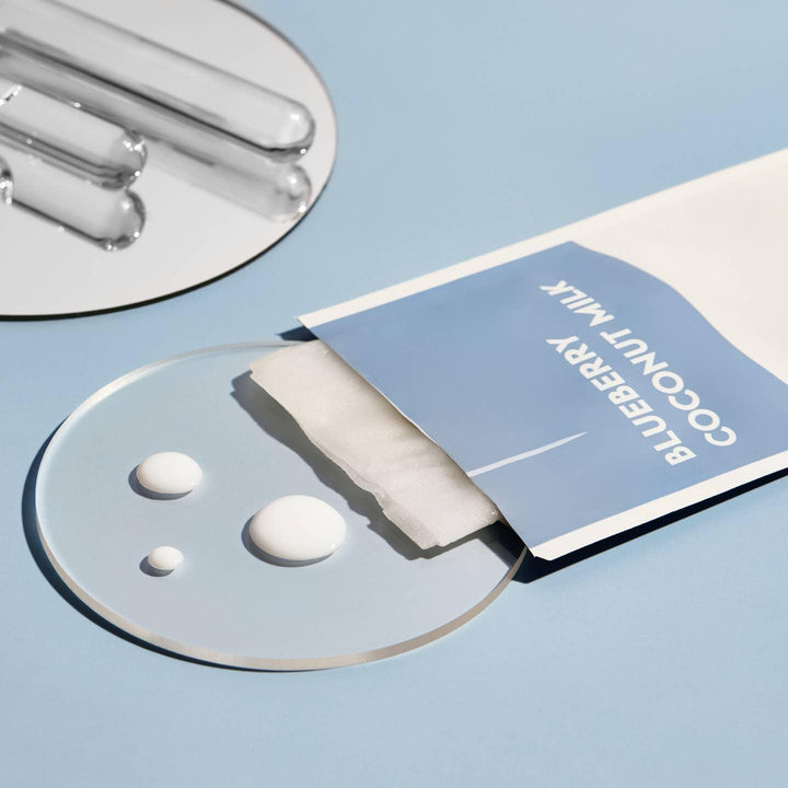 this picture shows the texture and ingredients in the face mask