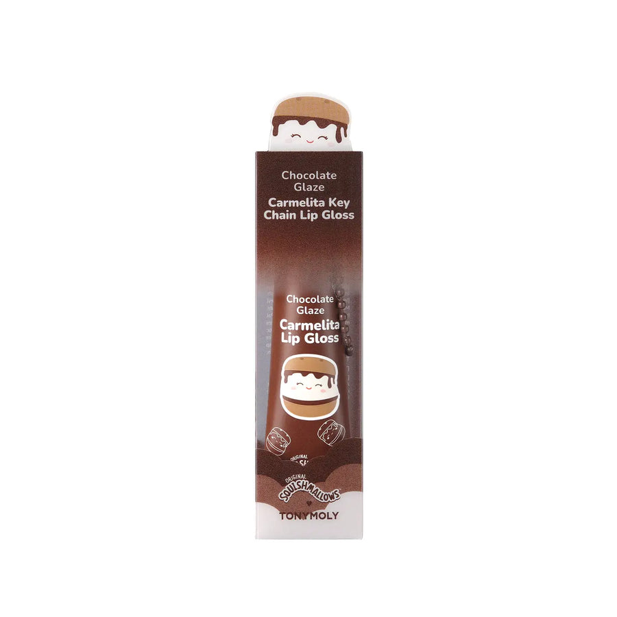 Tonymoly Carmelita Lip Gloss packaging on a white background