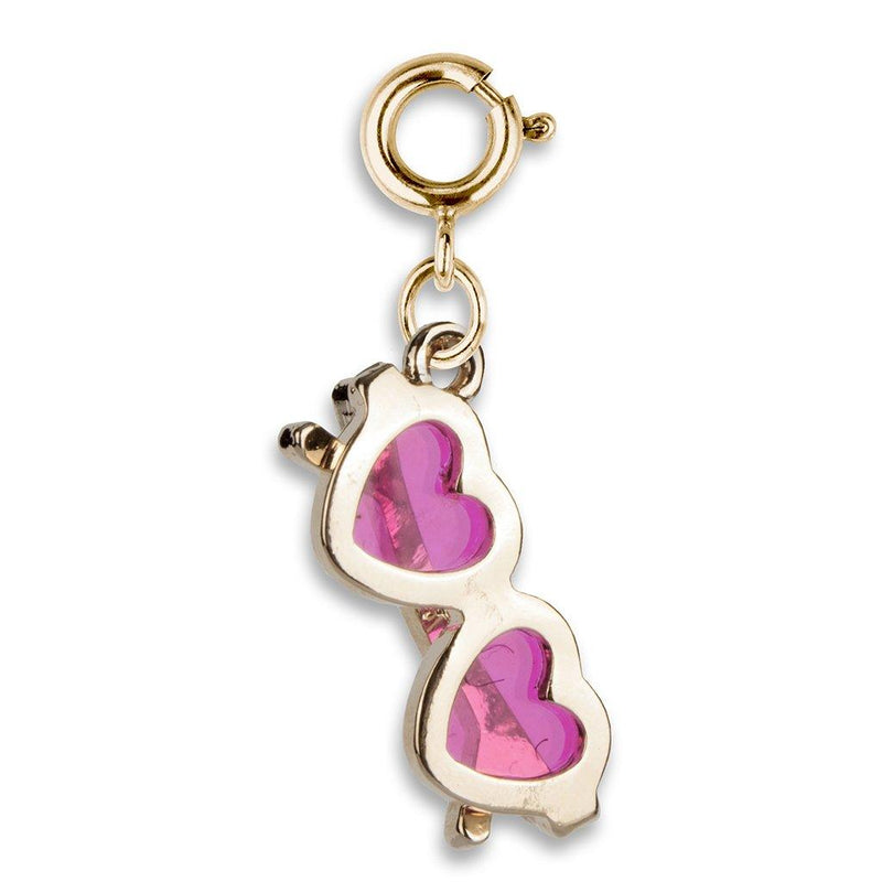 Charms | Gold Heart Sunglasses Charm | Charm It! - The Ridge Kids