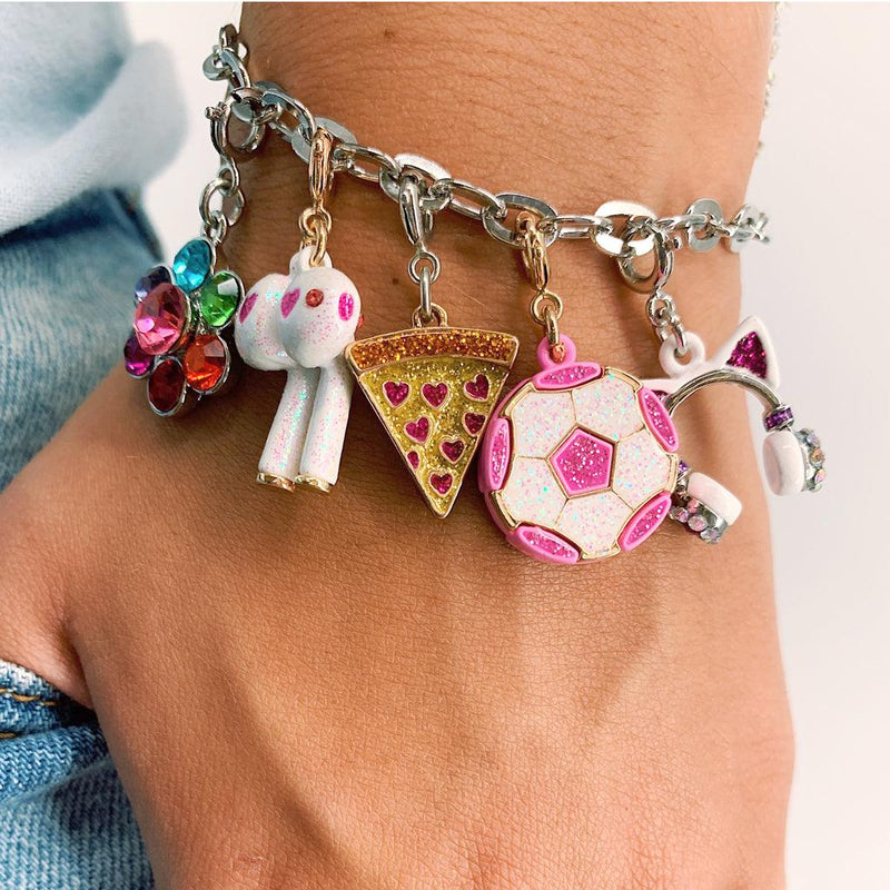 Charms |Glitter Pizza Charm | Charm It! - The Ridge Kids