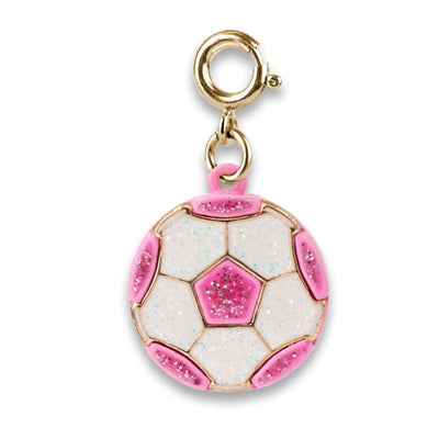 Charms |Gold Glitter Soccer Ball Charm| Charm It! - The Ridge Kids