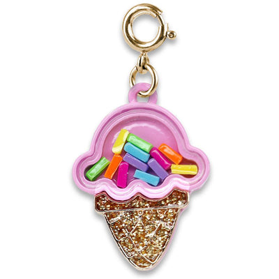 Charms |Gold Ice Cream Cone Shaker Charm| Charm It! - The Ridge Kids