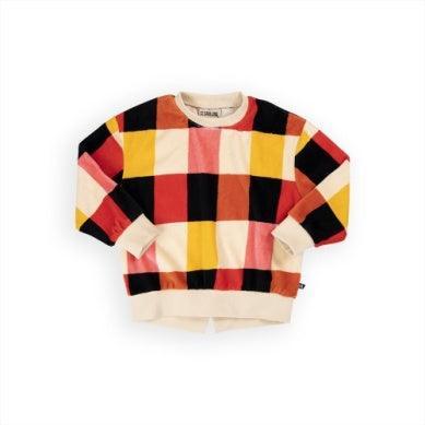 El Ridge Checkers Girls Sweater | Sweatshirt- Checkers | Carlijnq β The Ridge Kids