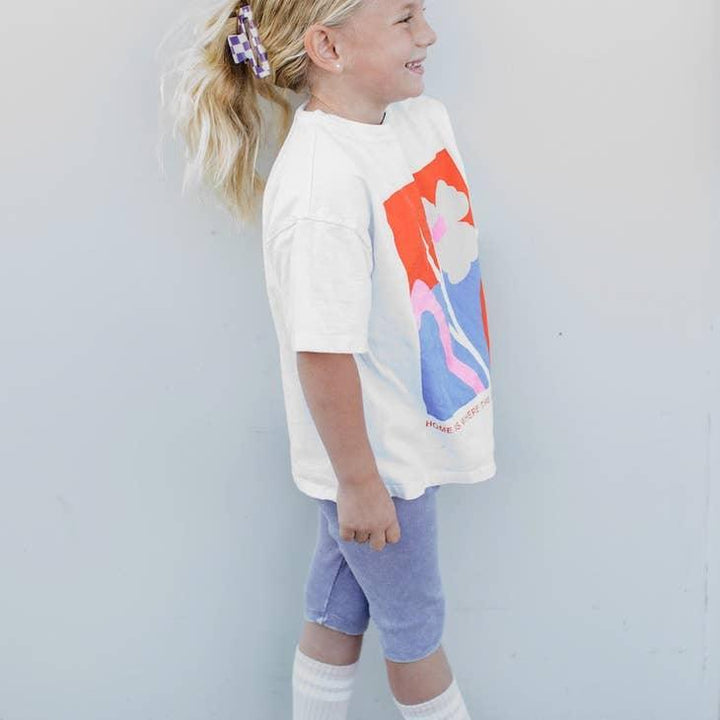 Claw Clip | Checkered - Purple | Modern Piggy - The Ridge Kids