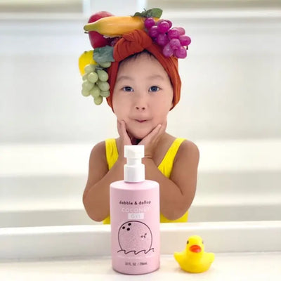 Kids Bath | Tear Free Shampoo and Wash- Coconut | Dabble and Dollop